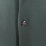 Cappotto classico in pura lana verde bottoni