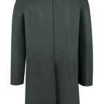 Cappotto classico in pura lana verde retro