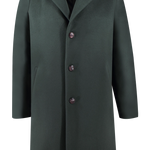 Cappotto classico in pura lana verde