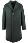 Cappotto classico in pura lana verde
