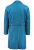 Cappotto con cintura in lana petrolio retro