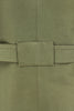 Load image into Gallery viewer, Cappotto con cintura in cotone verde militare martingala