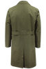 Load image into Gallery viewer, Cappotto con cintura in cotone verde militare retro