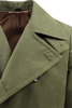 Load image into Gallery viewer, Cappotto con cintura in cotone verde militare rever