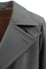 Load image into Gallery viewer, Cappotto con cintura in lana grigio antracite rever