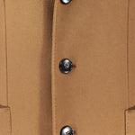 Cappotto in lana cammello bottoni