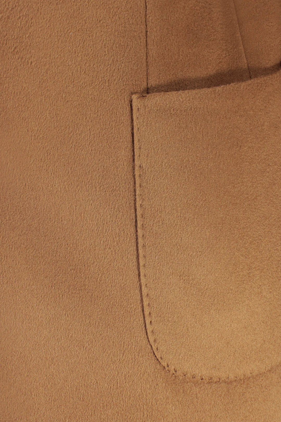 Cappotto in lana cammello tasca
