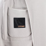 Cappotto in lana grigio perla brand