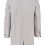 Cappotto in lana grigio perla retro