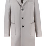Cappotto in lana grigio perla