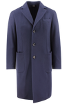 Cappotto in pura lana blu