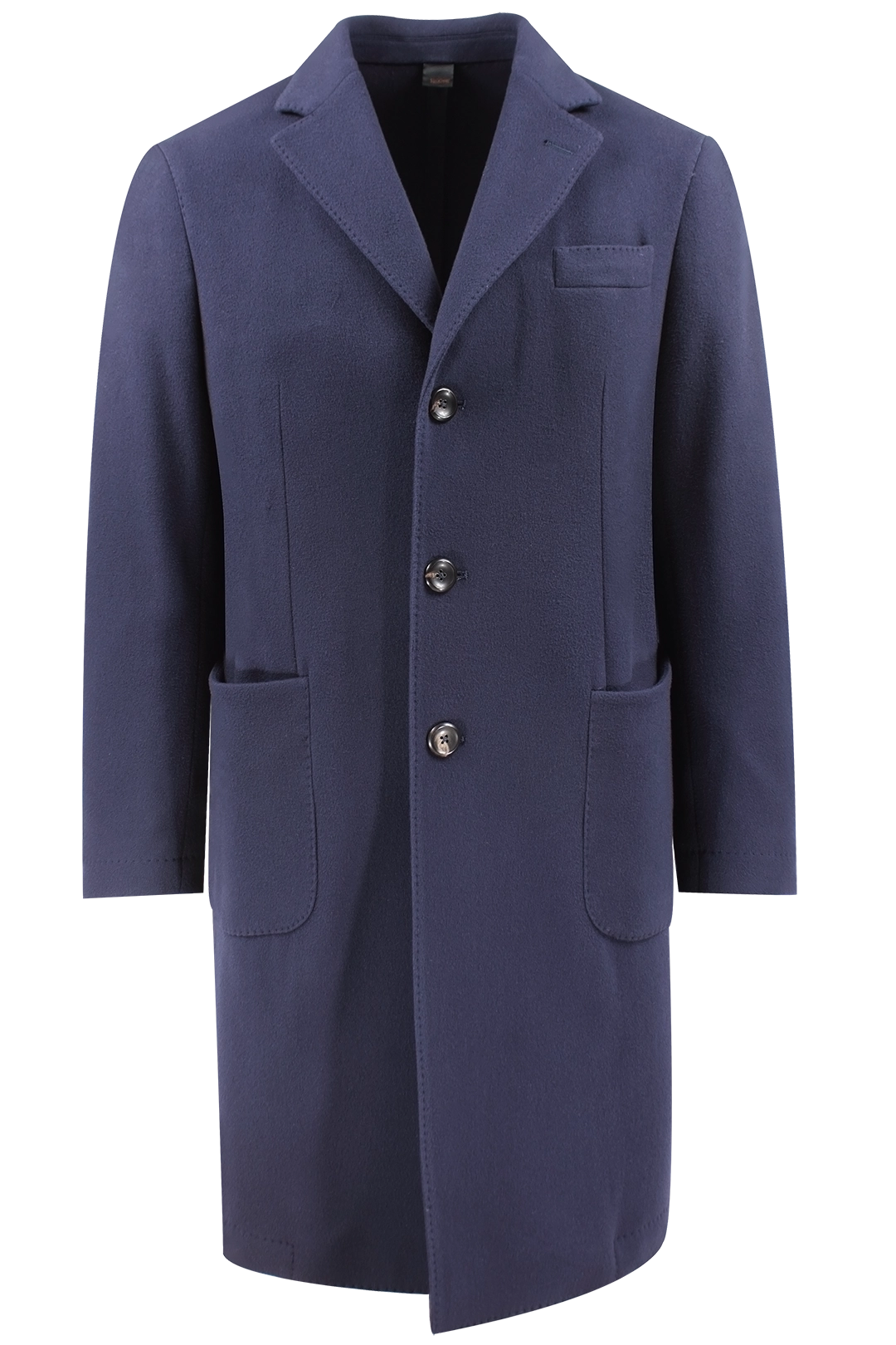 Cappotto in pura lana blu