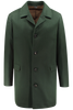 Cappotto trench in lana verde bottiglia