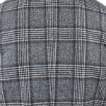 Giacca doppiopetto in lana Principe di Galles tessuto