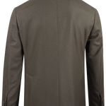 Giacca doppiopetto in lana e cashmere verde retro