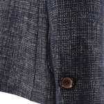 Giacca in cotone, lana e lino a quadretti manica