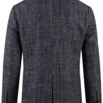 Giacca in cotone, lana e lino a quadretti retro