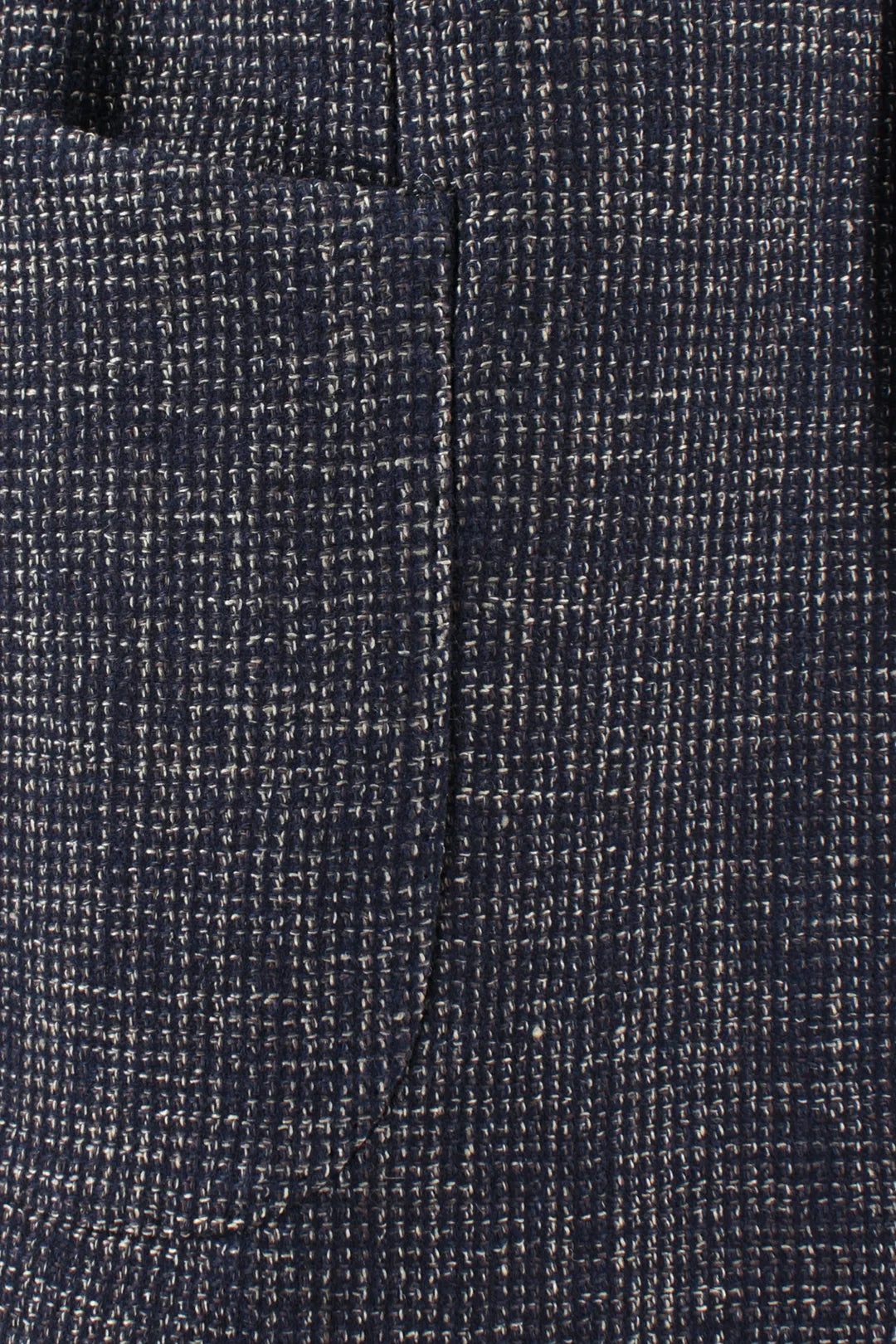 Giacca in cotone, lana e lino a quadretti tasca