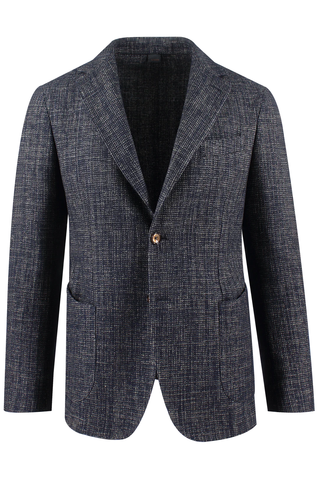 Giacca in cotone, lana e lino a quadretti