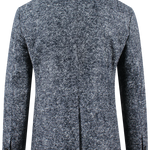 Giacca in lana chevron stretch blu retro