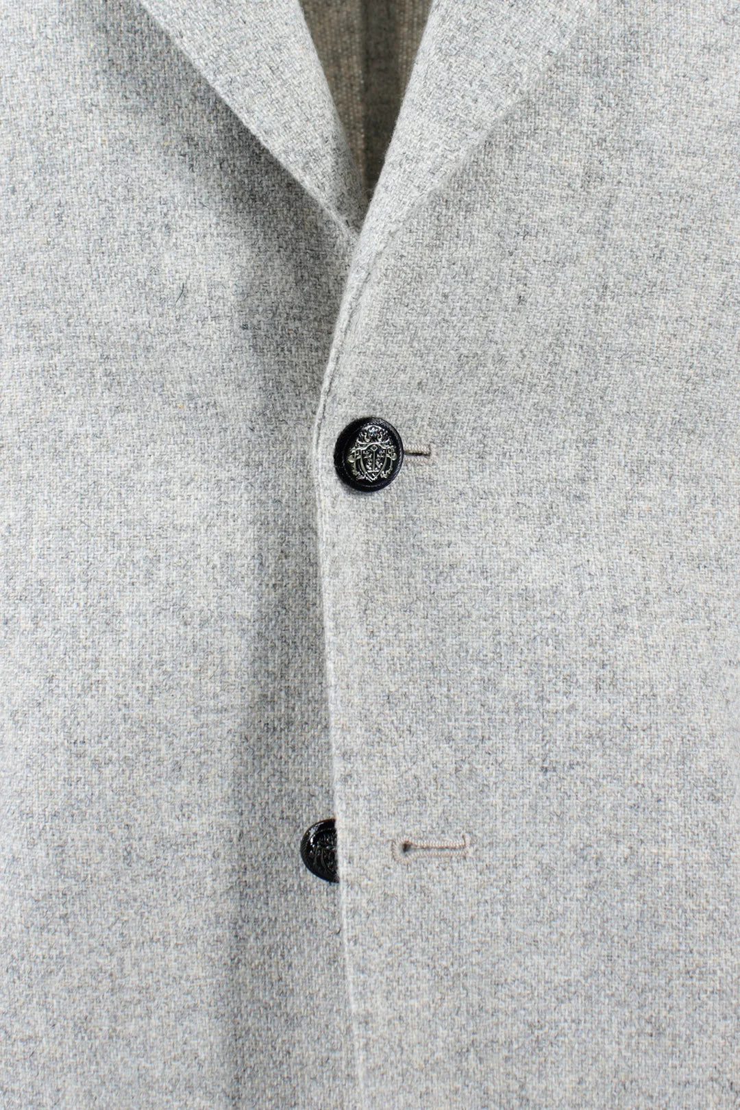 Giacca in lana grigio chiaro bottone