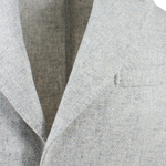 Giacca in lana grigio chiaro rever