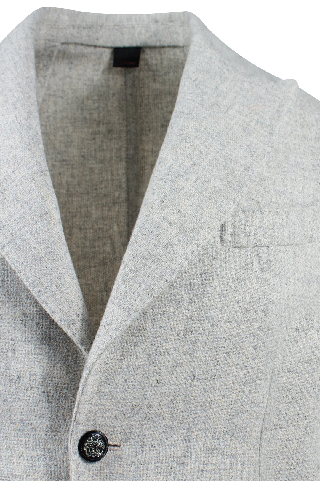Giacca in lana grigio chiaro rever