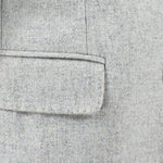 Giacca in lana grigio chiaro tasca