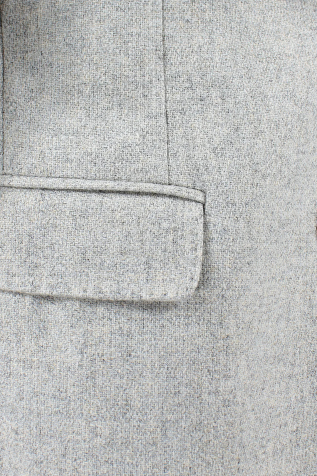 Giacca in lana grigio chiaro tasca