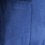 Giacca in velluto liscio blu cobalto tasca