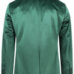 Giacca in velluto liscio verde retro