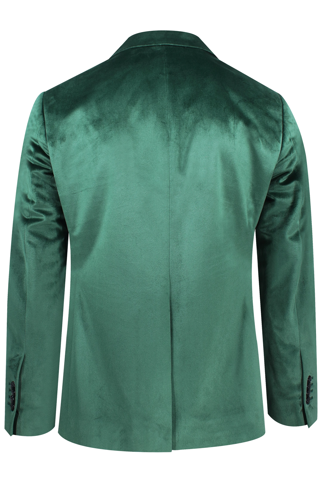 Giacca in velluto liscio verde retro