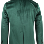 Giacca in velluto liscio verde smeraldo retro
