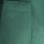 Giacca in velluto liscio verde smeraldo tasca
