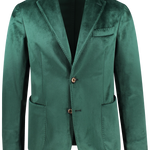 Giacca in velluto liscio verde smeraldo