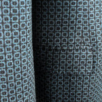 Giacca in lana blu petrolio a quadri tasca