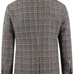 Giacca sfoderata in lana e cotone a quadri retro