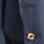 Giacca sfoderata in nylon blu notte manica