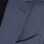 Giacca sfoderata in nylon blu notte rever