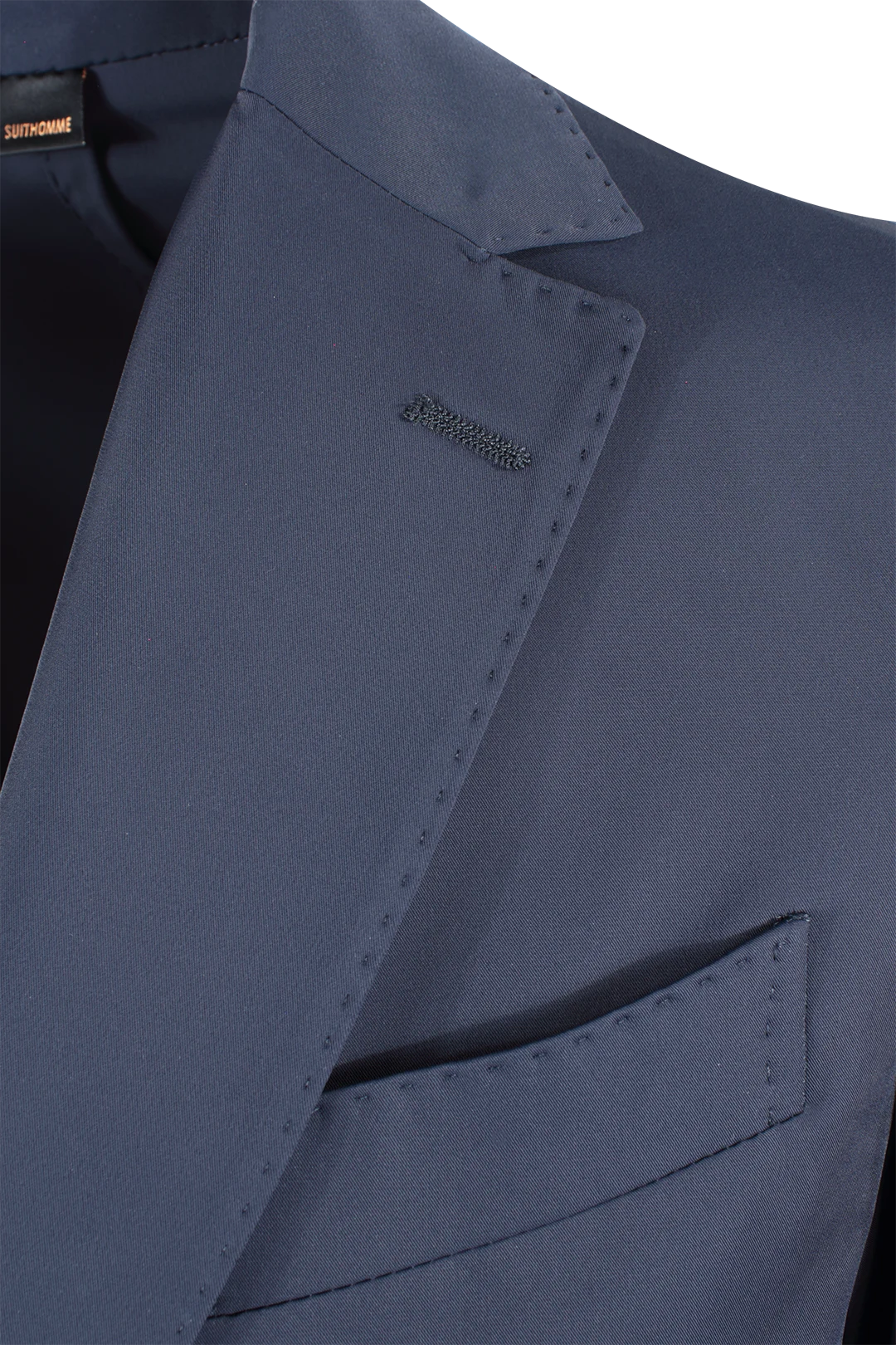 Giacca sfoderata in nylon blu notte rever
