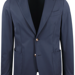 Giacca sfoderata in nylon blu notte