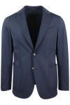 Giacca sfoderata in nylon blu notte