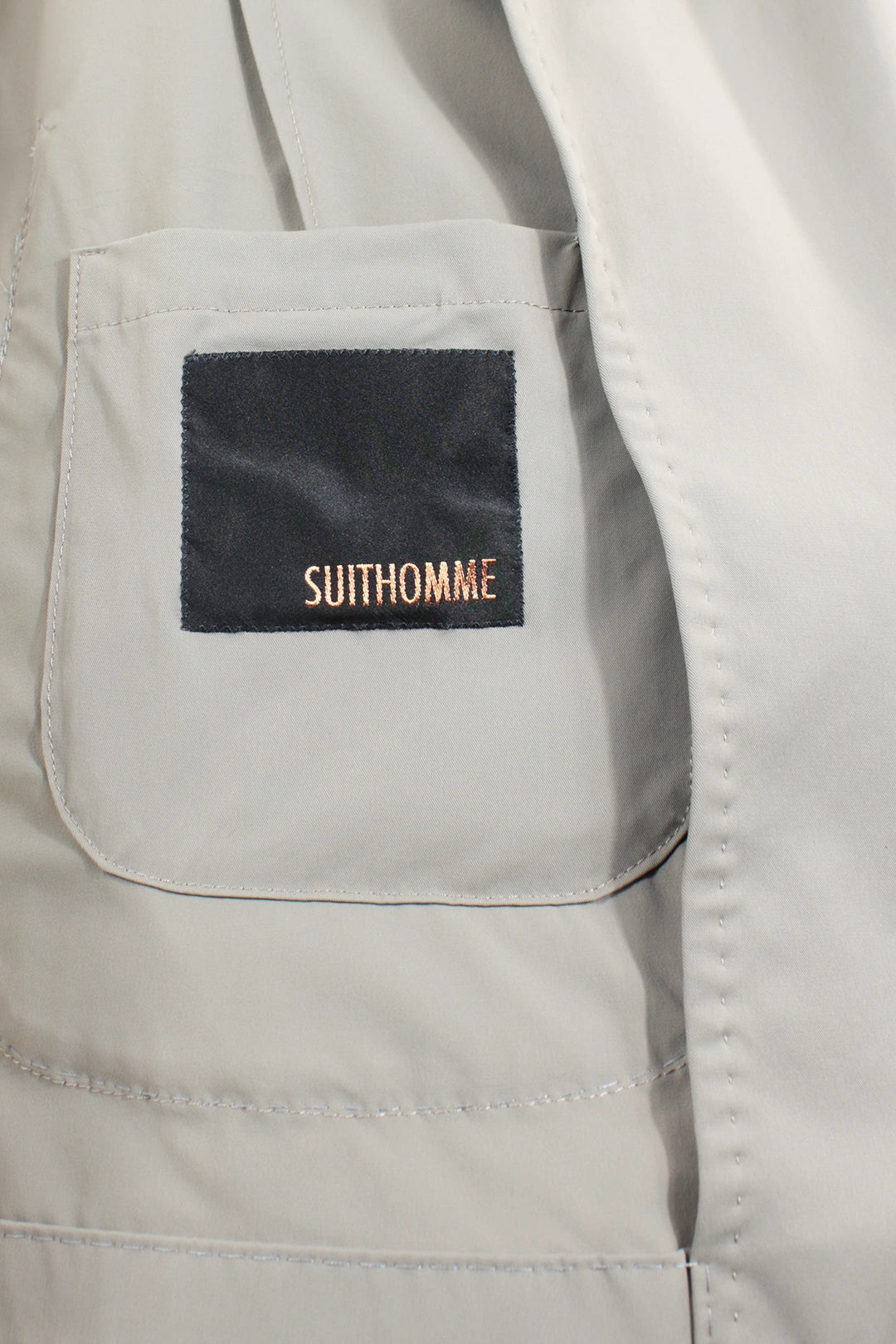 Giacca sfoderata in nylon greige brand