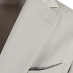 Giacca sfoderata in nylon greige rever