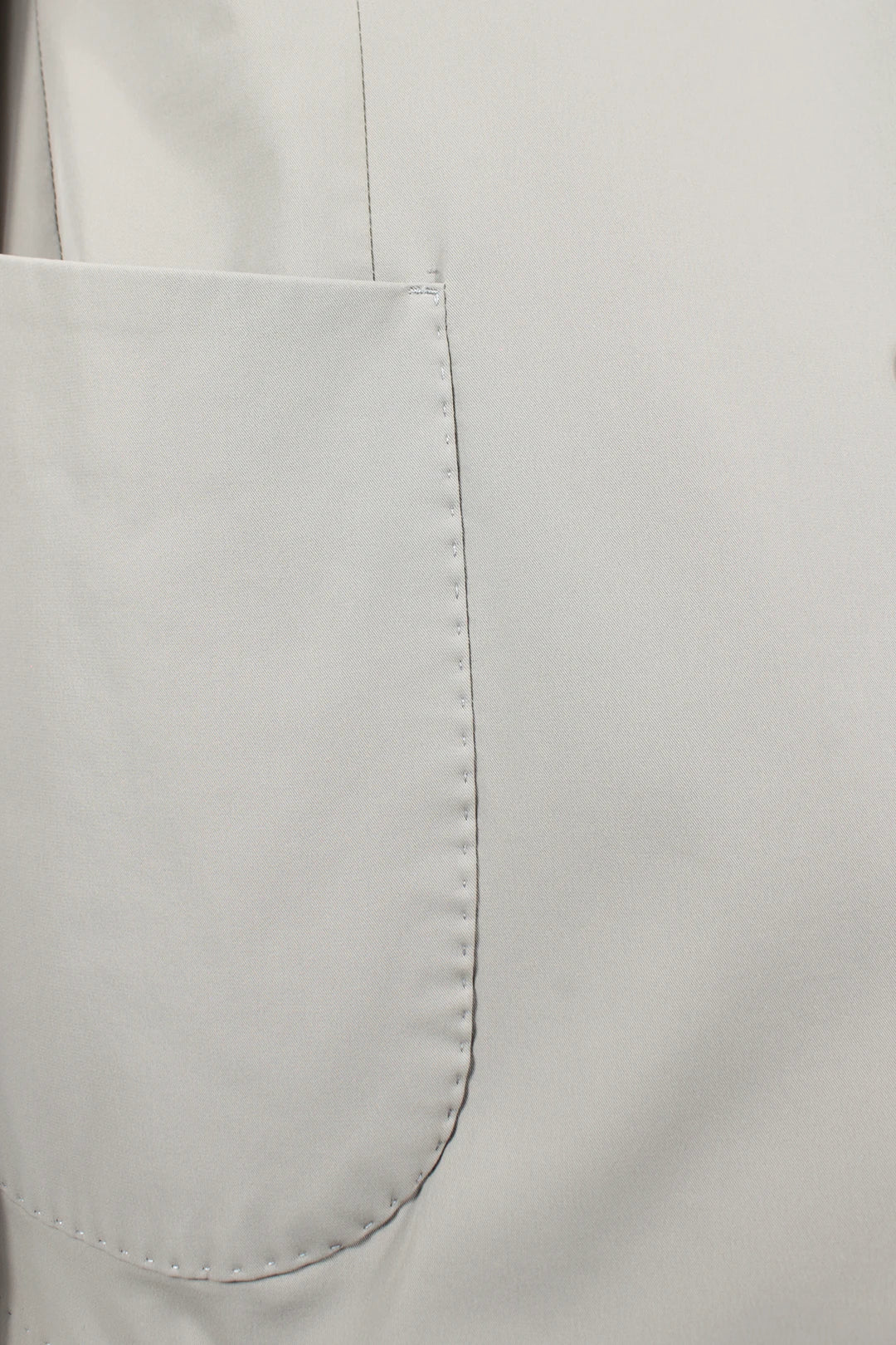 Giacca sfoderata in nylon greige tasca