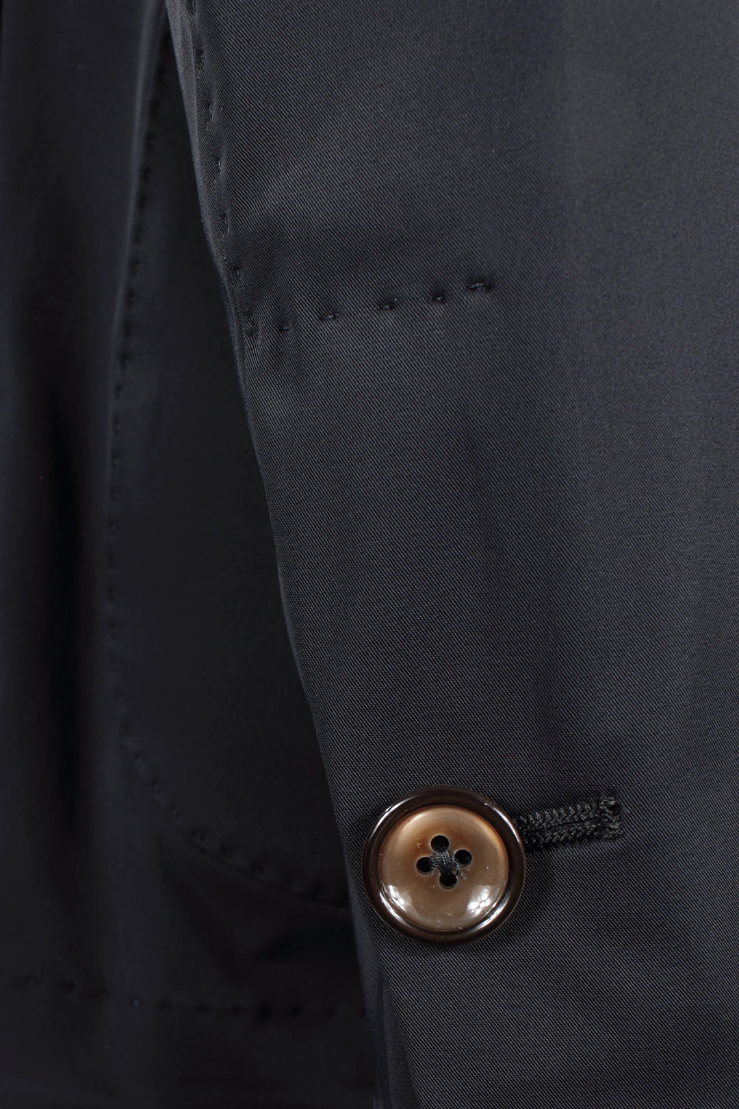 Giacca sfoderata in nylon nero manica