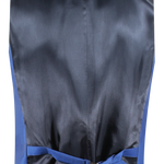 Gilet doppiopetto in lana mohair bluette retro