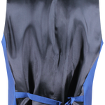 Gilet doppiopetto in lana mohair bluette retro