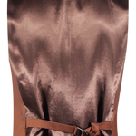 Gilet doppiopetto in lana mohair bronzo retro