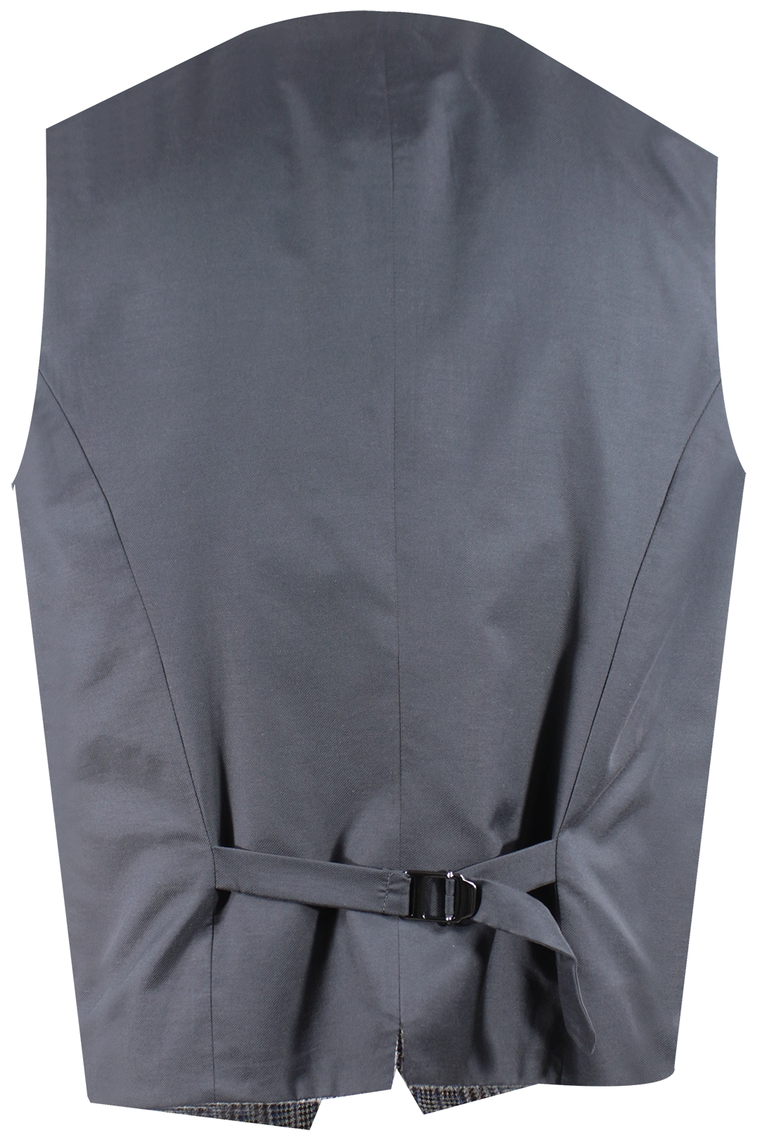 Gilet in lino e cotone a quadri retro